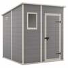 Aiakuur Keter Manor Pent 6x6, 183,5 x 185 x 200,5 cm, hall/valge