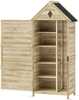 Aiamajake Outsunny puidust, 80 x 49 x 170 cm, naturaalne puit
