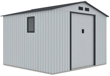 Aiakuur Hudson 9x8, helehall, 255 x 277 x 202 cm