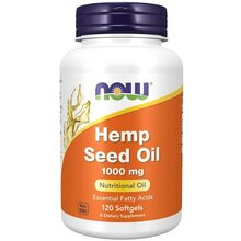 Now Foods kanepiseemneõli 1000 mg, 120 kapslit