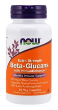 Now Foods Beta Glucan immuunsust tugevdava preparaadiga, 250 mg, 60 kapslit