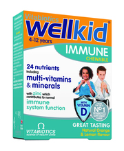 Toidulisand Vitabiotics Wellkid Immune, 30 närimistabletti