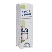 Nordaid K2 + D3 vegan sprei, 30 ml