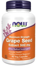 Now Foods viinamarjaseemne ekstrakt, 500 mg, 90 kapslit