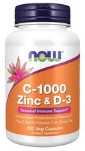 Now Foods C-1000 Zinc & D-3, 100 kapslit