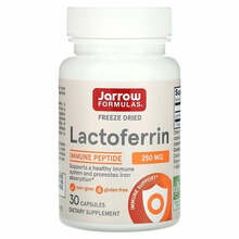 Jarrow Formulas laktoferriin 250 mg, 30 kapslit