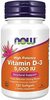 Now Foods D3-vitamiin 5000 IU, 120 kaps.