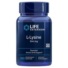 Life Extension L-lüsiin 620 mg, 100 kapslit