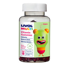 Livol Multi puuvilja- ja marjamaitselised kummikarud, 75 tk