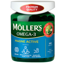 Mollers Omega-3 Magne Active, 100 kapslit