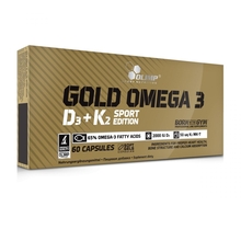 Olimp Gold Omega 3 D3 + K2 Sport Edition, 60 kaps.