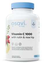 Osavi Vitamin C1000 koos rutiini ja kibuvitsaga, 120 vegan kapslit