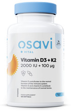 Osavi D3 + K2 vitamiin, 2000 IU + 100 mcg, 120 pehmekapslit