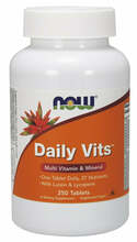 Now Foods Daily Vits, multivitamiinid ja mineraalid, 250 tabletti