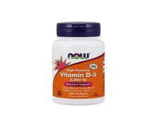 Now D3-vitamiin 2000IU, kõrge tugevus, pehmekapslid N240
