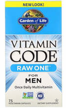 Garden of Life Vitamin Code RAW ONE meestele, 75 kapslit