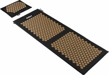 Akupressuuri matt Rebel ECO XXL, 130 x 50 cm, kuldsed ogad, padjaga