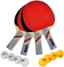 Lauatennise komplekt Joola Team School, 4 reketit, 8 palli, kott