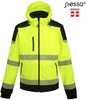Softshell jakk Pesso Palermo, kõrgnähtav kollane, S suurus