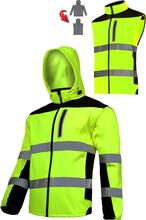 Tööjope Lahti Pro eemaldatavate varrukatega, kollane, 2XL, CE