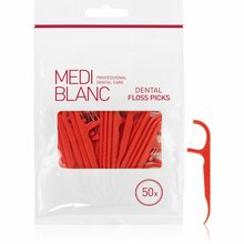 MEDIBLANC hambatikud hambaniidiga Dental Floss Picks, 50 tk