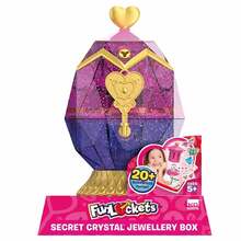 Salajane kristalli ehtekarp Funlockets S21220, kuld/roosa/lilla