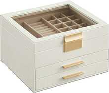 Ehtekarp Songmics JBC239WT, 23.1x20.3 cm, valge