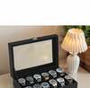Kellakarp Songmics, 12 sektsiooni, 20,2x30,2x7,8 cm, must