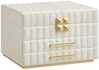 Ehtekarp Songmics HOME ANAH, 21.5x24x15.8 cm, pilvevalge