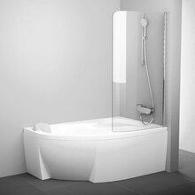 Vannisein Ravak CVSK1 Rosa 140/150 R, 85 x 120 cm, läikiv/läbipaistev