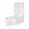 Vannisein Besco Ambition Premium 3, 130 x 140 cm, läbipaistev/kroom