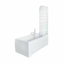 Vannisein Besco Ambition 1 PA1S, 75 x 130 cm, valge/kroom