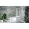 Vannisein Besco Ambition Premium 2, 80,5 x 140 cm, läbipaistev/kroom