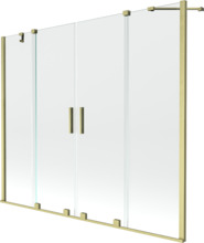 Vannisein Mexen Velar Duo II, 170 x 150 cm, 2 liigutatavat osa, harjatud kuld/läbipaistev
