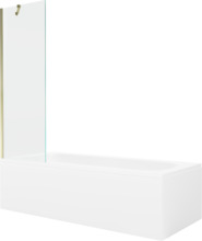 Vann Mexen Vega 170 x 70 x 40 cm, ristkülik, kuldne/valge, klaasist seinaga