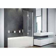 Vannisein Besco Prestigio PP2S, 80 x 150 cm, läbipaistev/kroom