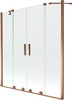 Vannisein Mexen Velar Duo II, 2 liigutatavat osa, 140 x 150 cm, roosakaskuldne/läbipaistev