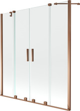 Vannisein Mexen Velar Duo II, 2 liigutatavat osa, 140 x 150 cm, roosakaskuldne/läbipaistev