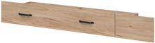 Voodipesukast Black Red White Lara, 199.5 x 56.5 cm, pruun