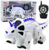 Kaugjuhitav dinosauruse robot Lean Toys Triceratops, valge