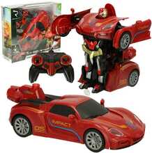 Kaugjuhitav transformer auto-robot Ikonka Revolt, punane