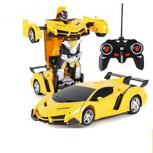 Raadioteel juhitav robot-transformer Lean Toys 2in1, kollane