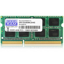 Goodram GR1600S364L11S/4G CL11, 4GB, DDR3, 1600 MHz, SO-DIMM