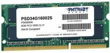 Operatiivmälu Patriot PSD34G16002S CL11, 4GB, DDR3, 1600 MHz, DIMM