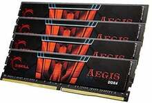 G.Skill Aegis F4-3200C16Q-64GIS CL16, 64GB, DDR4, 3200 MHz, UDIMM, 4x16GB