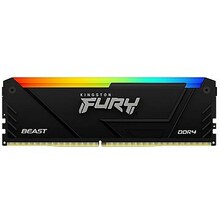 Operatiivmälu Kingston Fury Beast RGB KF432C16BB12A/16 CL16, 16GB, DDR4, 3200 MHz, UDIMM