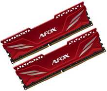 Afox Gaming AFLD432PS1CAD CL16, 32GB, DDR4, 3200 MHz, UDIMM, 2 x 16GB, punane
