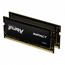 Operatiivmälu Kingston Fury Impact KF432S20IBK2/16 CL20, 16GB, DDR4, 3200 MHz, SO-DIMM, 2x8GB