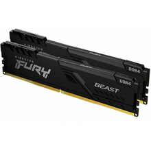 Operatiivmälu Kingston Fury Beast KF432C16BBK2/32 CL16, 32GB, DDR4, 3200 MHz, DIMM, 2x16GB