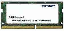 Operatiivmälu Patriot Signature PSD44G240081S CL17, 4GB, DDR4, 2400 MHz, SO-DIMM